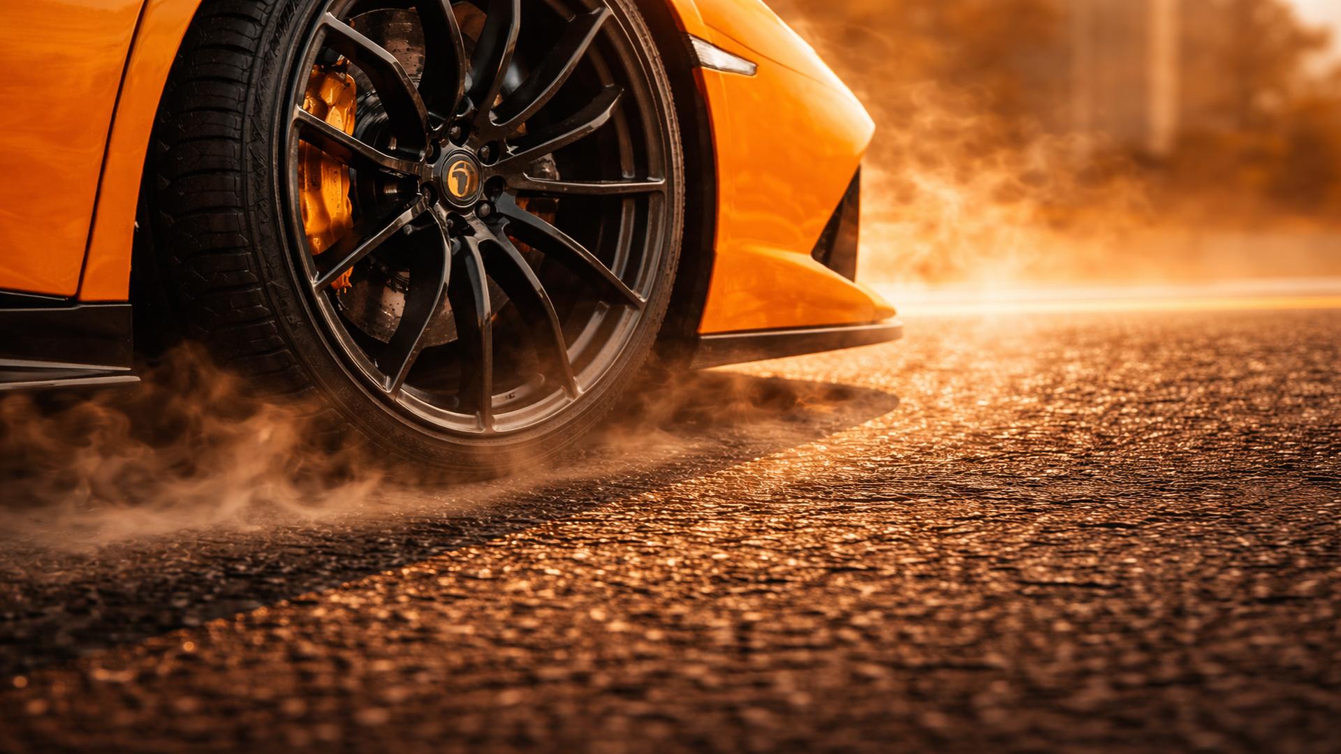 Supercar rental in Dubai: heat and tires