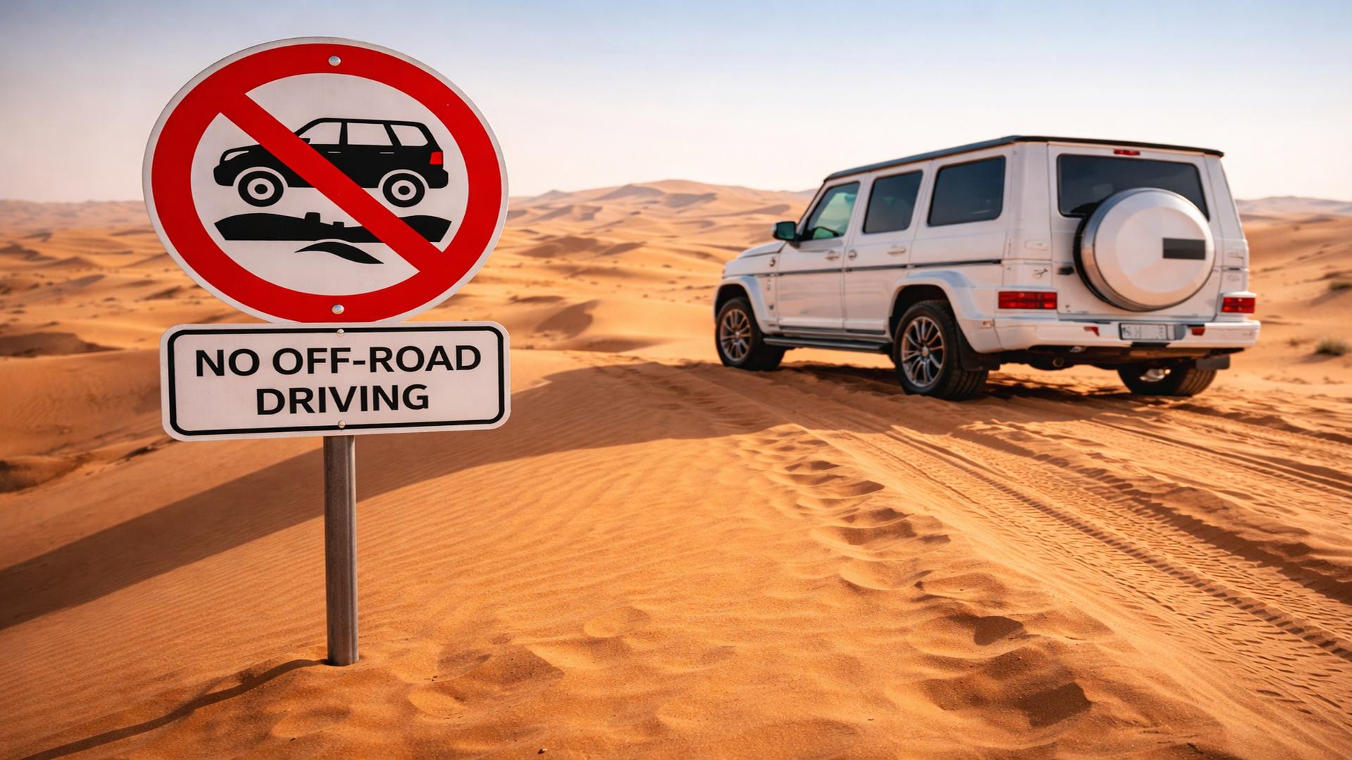 SUV UAE: off-road and dunes prohibited for rental