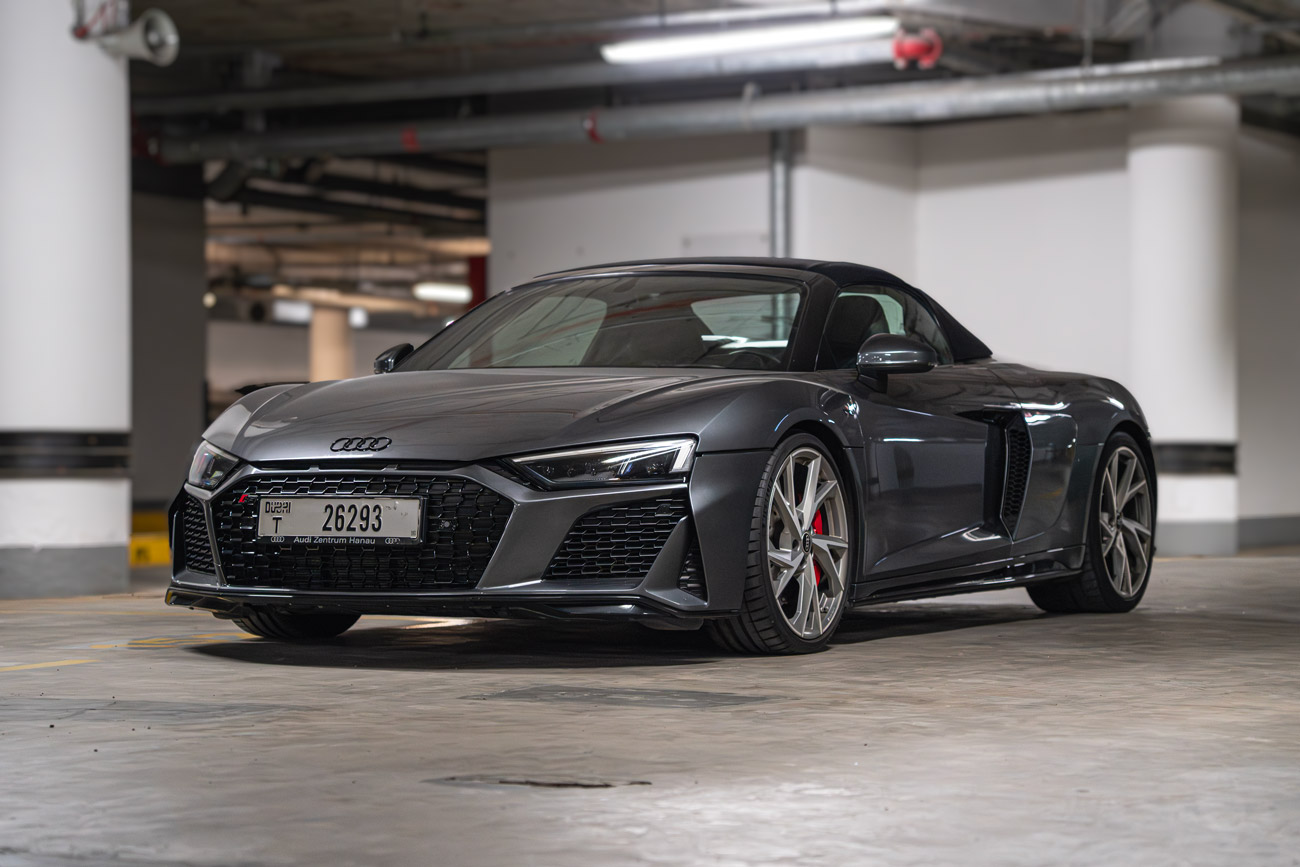Audi R8 Spyder 2023 (Daytona Grey Pearl Effect)