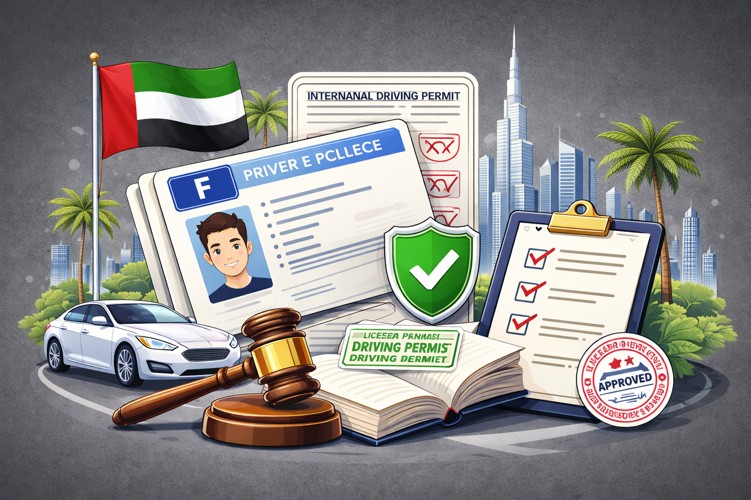 UAE visitor licence: countries without/with IDP